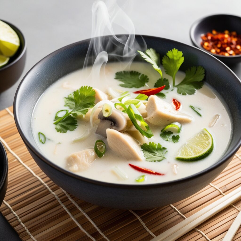 Thai coconut chicken soup
