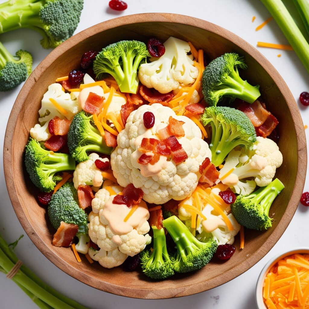 Broccoli Cauliflower Salad Recipe