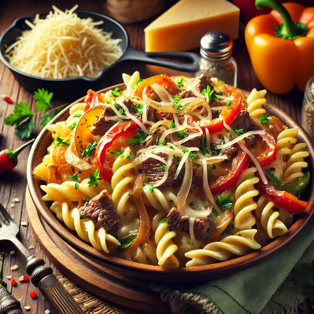 Philly Cheesesteak Pasta