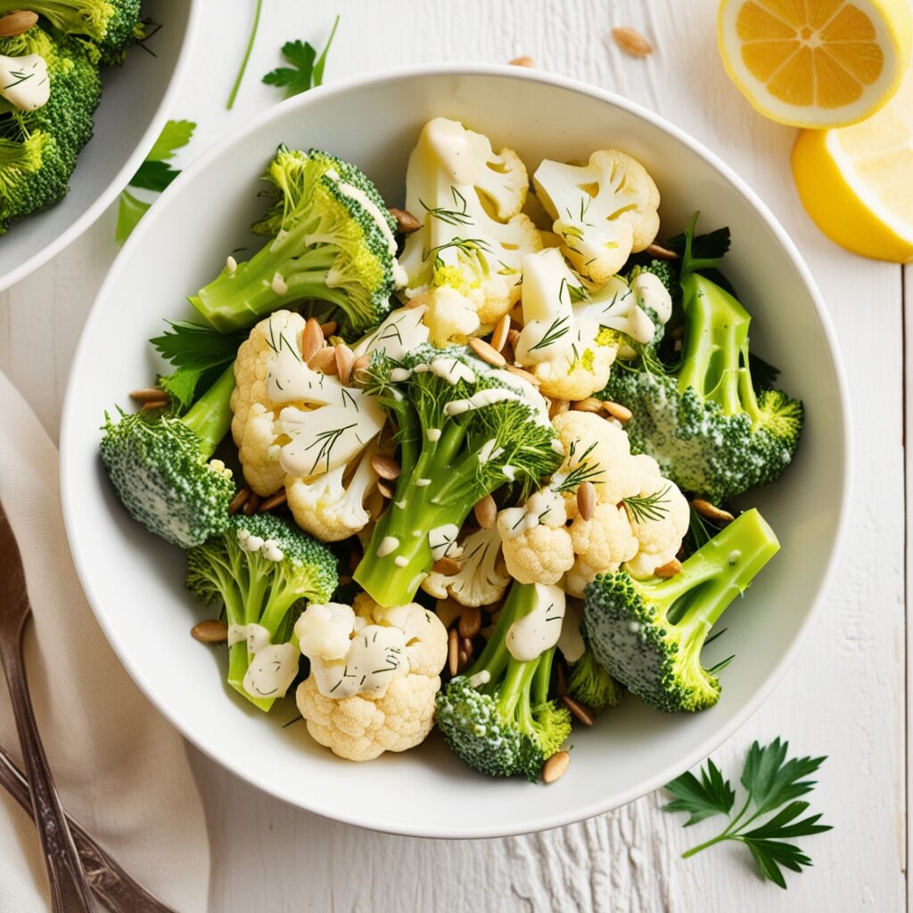 Broccoli Cauliflower Salad Recipe