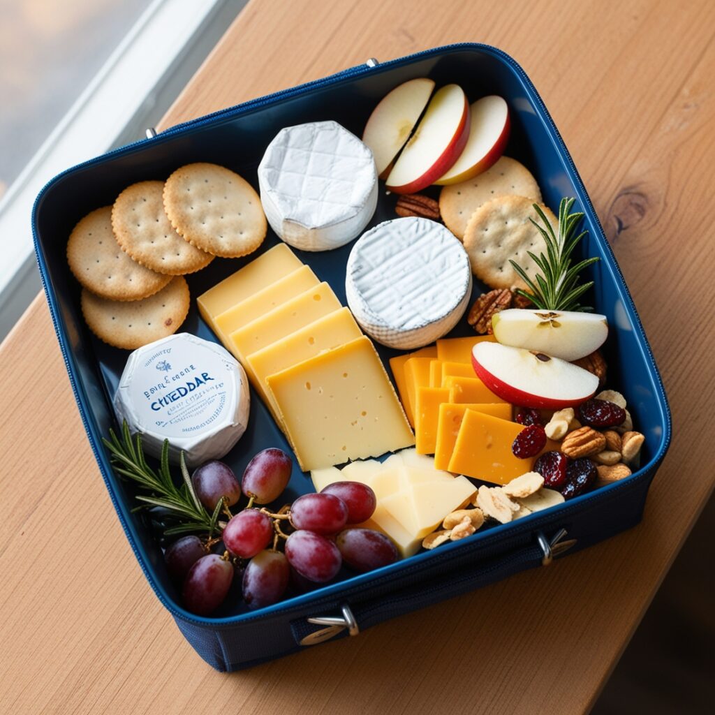 cheap lunch  Cheese Board Lunch Box