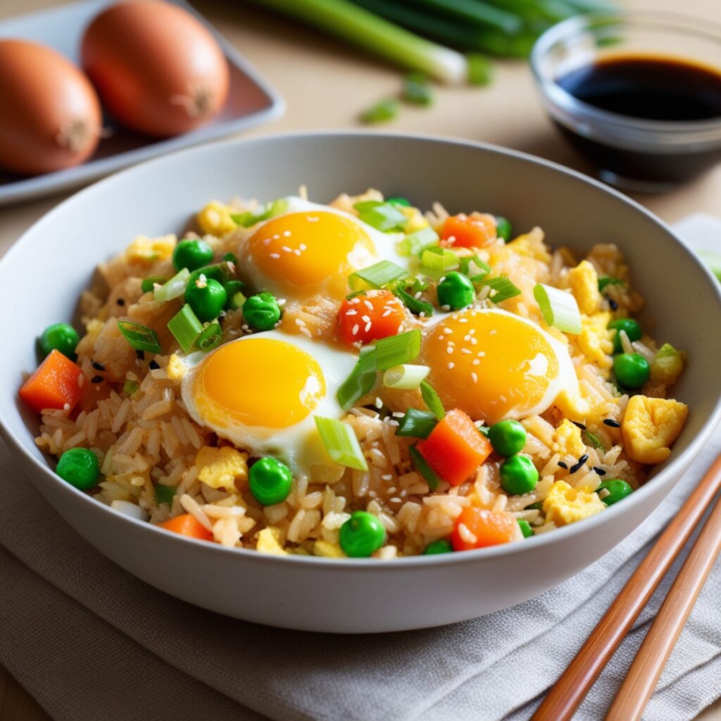 cheap lunch egg fried rice