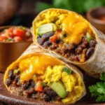 high protein burritos ready for meal prep